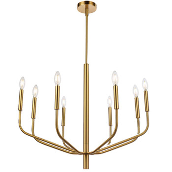 Dainolite 8lt Chandelier, Agb Finish - ELN-328C-AGB