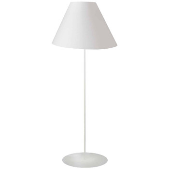 Dainolite 1lt Tapered Floor Lamp, Jtone White Shade - MM231F-WH-790