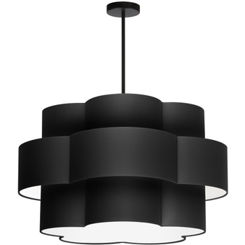 Dainolite 4lt Incandescent Chandelier, Mb W/ Black Shade - PLX-284C-MB-BK