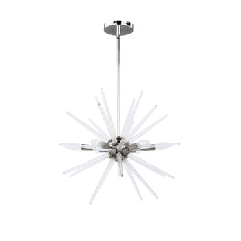 Dainolite 6lt Incandescent Pendant, Polished Chrome Finish - VEL-206C-PC