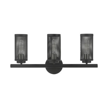 Livex Lighting 3 Lt Black Bath Vanity - 14123-04