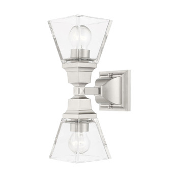 Livex Lighting 2 Lt Brushed Nickel Wall Sconce - 17178-91