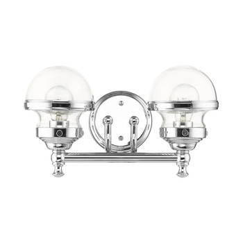 Livex Lighting 2 Lt Polished Chrome Bath Vanity - 17412-05