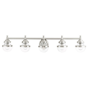 Livex Lighting 5 Lt Brushed Nickel Bath Vanity - 17415-91