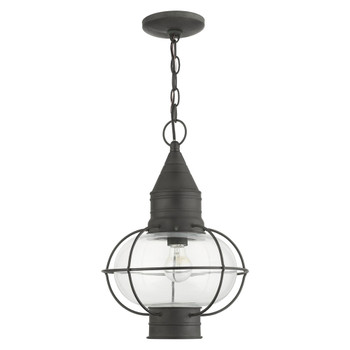 Livex Lighting 1 Lt Charcoal Outdoor Pendant Lantern - 26906-61