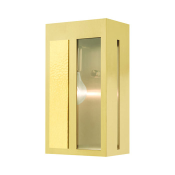 Livex Lighting 1 Lt Satin Brass  Outdoor Ada Wall Lantern - 27412-12