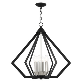 Livex Lighting 6 Lt Black Chandelier - 40926-04