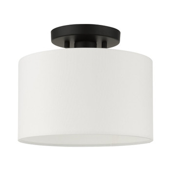 Livex Lighting 1 Lt Black Semi Flush - 41095-04