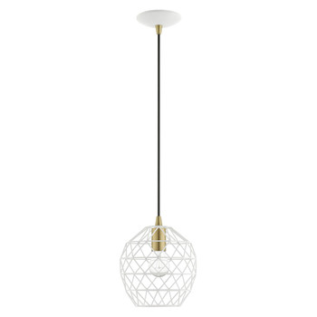 Livex Lighting 1 Lt White Pendant - 41326-03