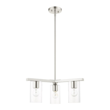 Livex Lighting 3 Lt Brushed Nickel Chandelier - 45473-91