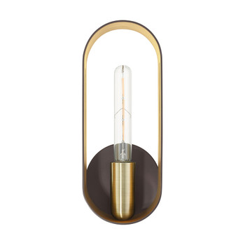 Livex Lighting 1 Lt Bronze With Antique Brass Accents Ada Single Sconce - 45762-07