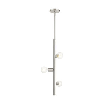 Livex Lighting 3 Lt Brushed Nickel Pendant - 45863-91