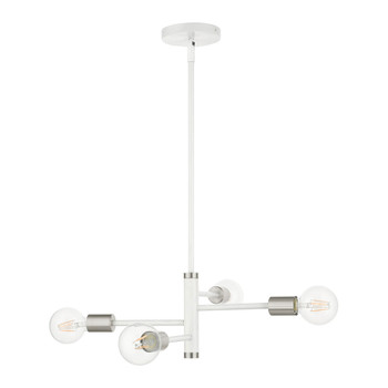 Livex Lighting 4 Lt White Chandelier - 45864-03