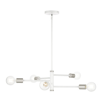 Livex Lighting 5 Lt White Chandelier - 45865-03