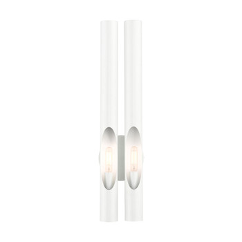 Livex Lighting 2 Lt Shiny White Ada Double Sconce - 45912-69