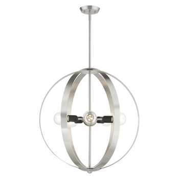 Livex Lighting 5 Lt Brushed Nickel Chandelier - 46416-91