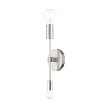 Livex Lighting 2 Lt Brushed Nickel Wall Sconce - 46438-91