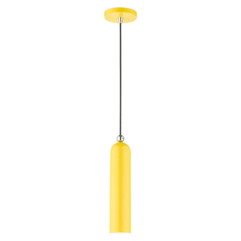 Livex Lighting 1 Lt Shiny Yellow Pendant - 46751-82