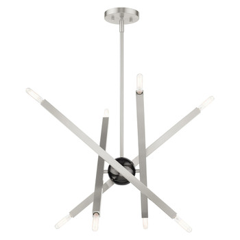 Livex Lighting 8 Lt Brushed Nickel  Chandelier - 46985-91