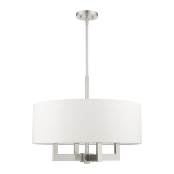 Livex Lighting 4 Lt Brushed Nickel Chandelier - 48786-91