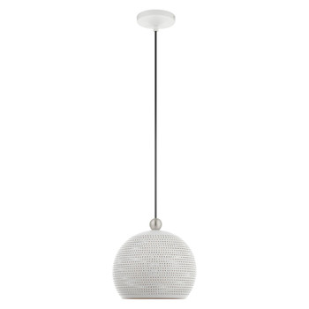 Livex Lighting 1 Lt White Pendant - 49100-03