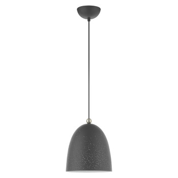 Livex Lighting 1 Lt Scandinavian Gray Pendant - 49108-76