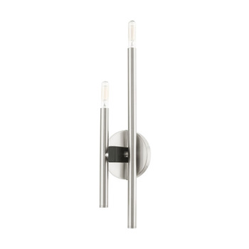 Livex Lighting 2 Lt Brushed Nickel  Ada Double Sconce - 49342-91