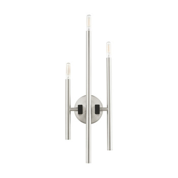 Livex Lighting 3 Lt Brushed Nickel  Ada Triple Sconce - 49343-91