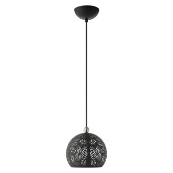 Livex Lighting 1 Lt Black Pendant - 49541-04