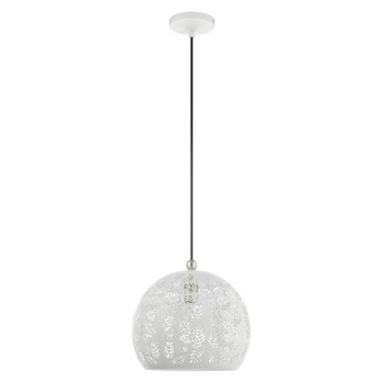 Livex Lighting 1 Lt White Pendant - 49542-03