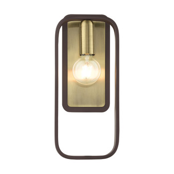 Livex Lighting 1 Lt Bronze With Antique Brass Accents Ada Single Sconce - 49742-07