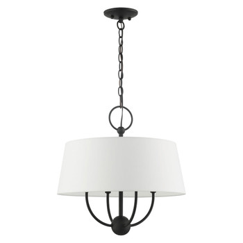 Livex Lighting 4 Lt Black Pendant Chandelier - 49844-04