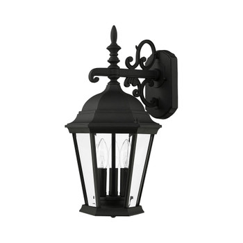 Livex Lighting 3 Lt Textured Black Outdoor Wall Lantern - 7560-14