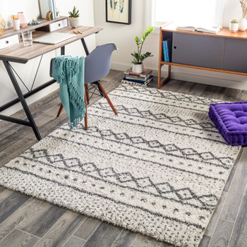 Surya Deluxe Shag DXS-2319 Global Machine Woven Area Rugs