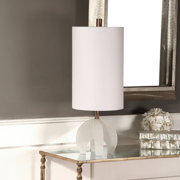 Uttermost Alanea White Buffet Lamp