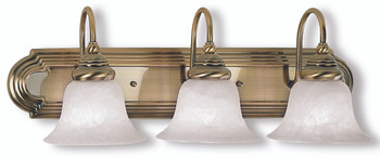 Livex Lighting 3 Light Antique Brass Bath Light - 1003-01