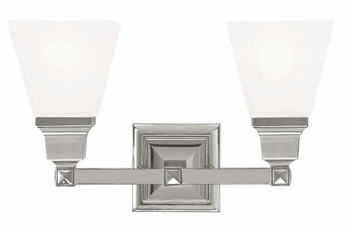 Livex Lighting 2 Light Polished Nickel Bath Light - 1032-35