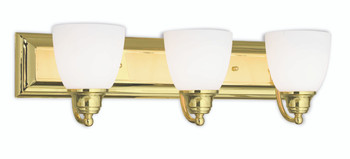 Livex Lighting 3 Light Polished Brass Bath Light - 10503-02