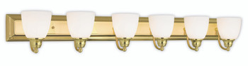 Livex Lighting 6 Light Polished Brass Bath Light - 10506-02