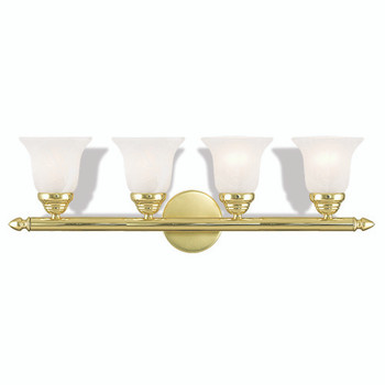 Livex Lighting 4 Light Polished Brass Bath Light - 1064-02