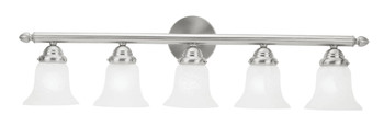 Livex Lighting 5 Light Brushed Nickel Bath Light - 1065-91