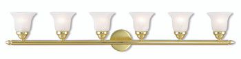 Livex Lighting 6 Light Polished Brass Bath Light - 1066-02