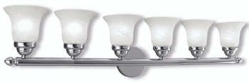 Livex Lighting 6 Light Polished Chrome Bath Light - 1066-05