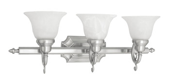 Livex Lighting 3 Light Brushed Nickel Bath Light - 1283-91