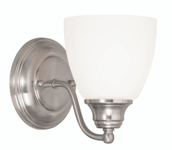 Livex Lighting 1 Light Brushed Nickel Wall Sconce - 13671-91