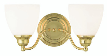 Livex Lighting 2 Light Polished Brass Bath Light - 13672-02