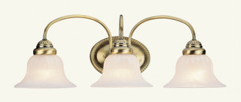Livex Lighting 3 Light Antique Brass Bath Light - 1533-01