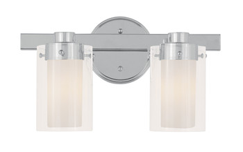 Livex Lighting 2 Light Polished Chrome Bath Light - 1542-05