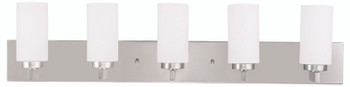 Livex Lighting 5 Light Brushed Nickel Bath Light - 16375-91