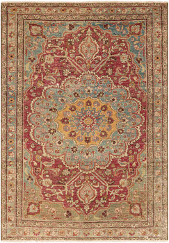 Surya Antique One Of A Kind OOAK-1212 Traditional Hand Knotted - 4'1" X 5'11" Rectangle Area Rug